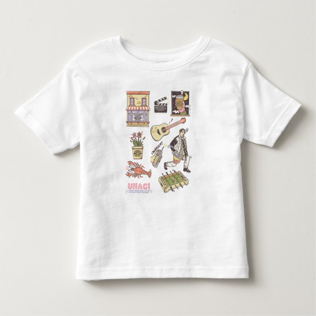 FRIENDS™ | Cartoon Icons Graphic 3 Toddler T-Shirt (Front)