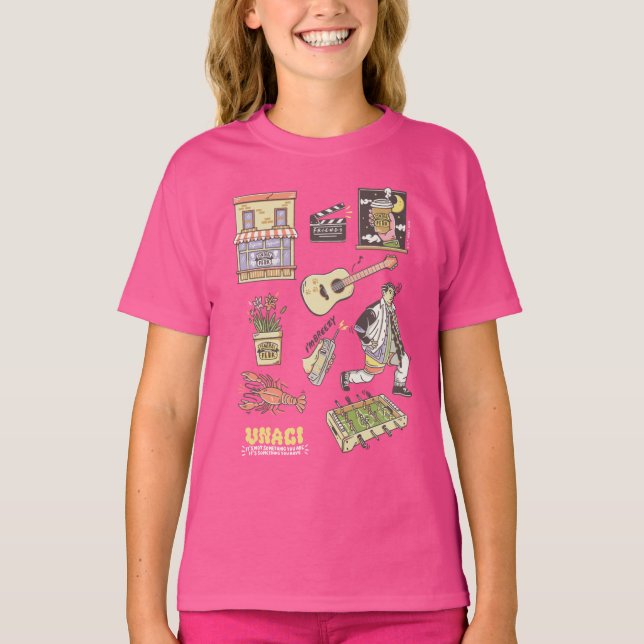 FRIENDS™ | Cartoon Icons Graphic 4 T-Shirt (Front)