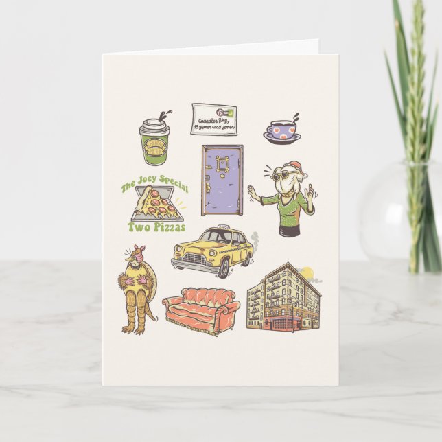 FRIENDS™ | Cartoon Icons Graphic Card (Front)