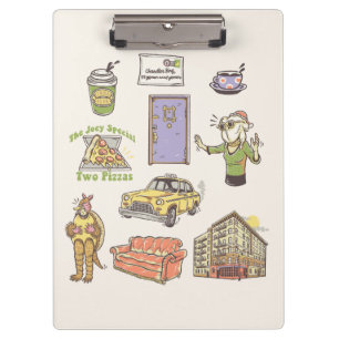 FRIENDS™   Cartoon Icons Graphic Clipboard