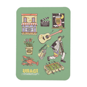 FRIENDS™   Cartoon Icons Graphic Magnet