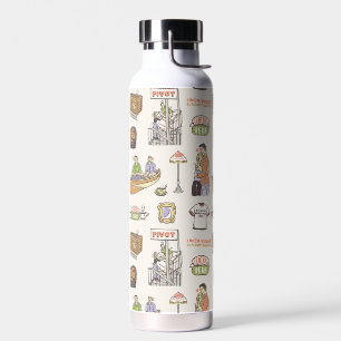 FRIENDS™   Cartoon Icons Water Bottle