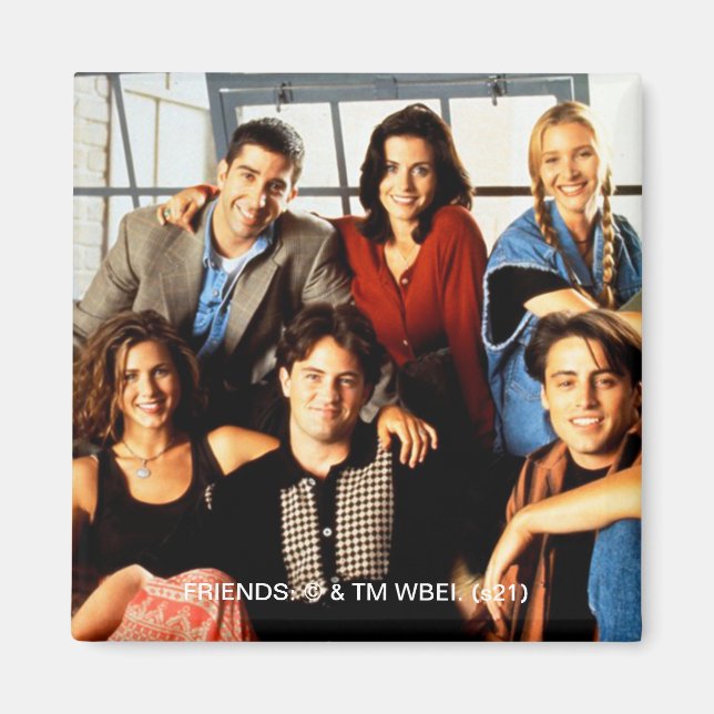 FRIENDS™ | Cast Sitting in Monica's Apartment Magnet (Front)