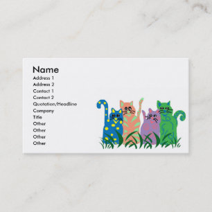 Friends cat  business cards