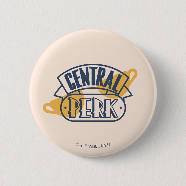 FRIENDS™ | Central Perk 6 Cm Round Badge (Front)