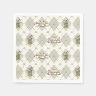 FRIENDS™    Central Perk Argyle Pattern Napkin
