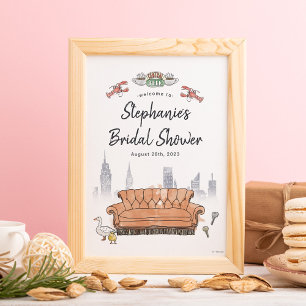 FRIENDS™ Central Perk Bridal Shower Welcome Poster