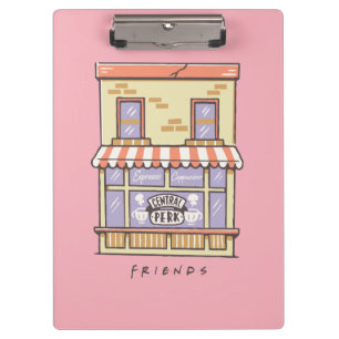 FRIENDS™ Central Perk Cartoon Coffee Shop Clipboard