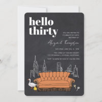 FRIENDS™ | Central Perk Chalkboard 30th Birthday