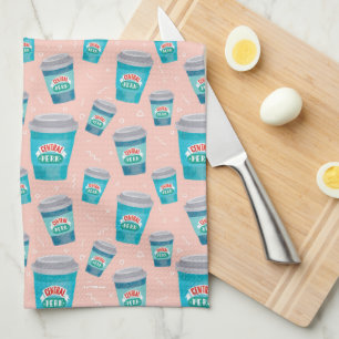 FRIENDS™   Central Perk Coffee Cup Pattern Tea Towel