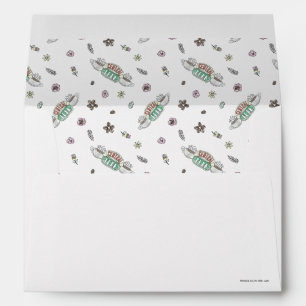 FRIENDS™ Central Perk Coffee Watercolor Pattern Envelope