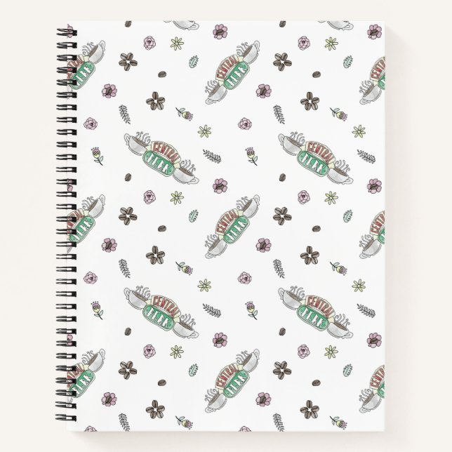 FRIENDS™ | Central Perk Coffee Watercolor Pattern Notebook (Front)