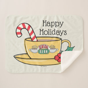 FRIENDS™   Central Perk Holiday Mug Sherpa Blanket