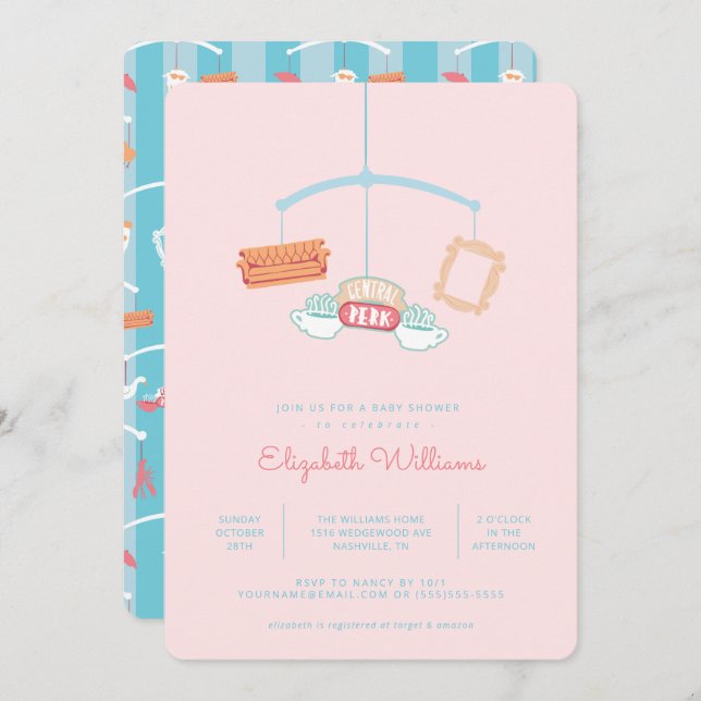 FRIENDS™ | Central Perk Mobile Baby Shower Invitation (Front/Back)
