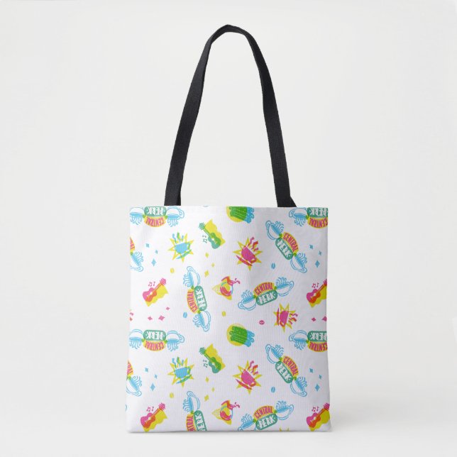 FRIENDS™ | Central Perk Neon Pattern Tote Bag (Front)