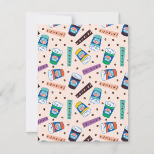 FRIENDS™ Central Perk Vibrant Coffee Pattern Card