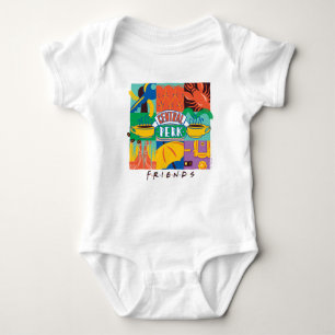 FRIENDS™ Central Perk Vibrant Graphic Baby Bodysuit