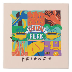 FRIENDS™   Central Perk Vibrant Graphic Faux Canvas Print