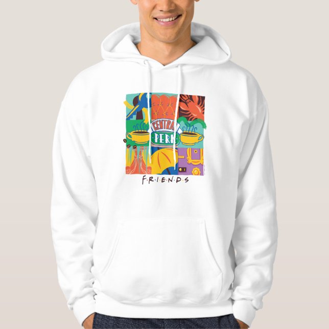 FRIENDS™ | Central Perk Vibrant Graphic Hoodie (Front)