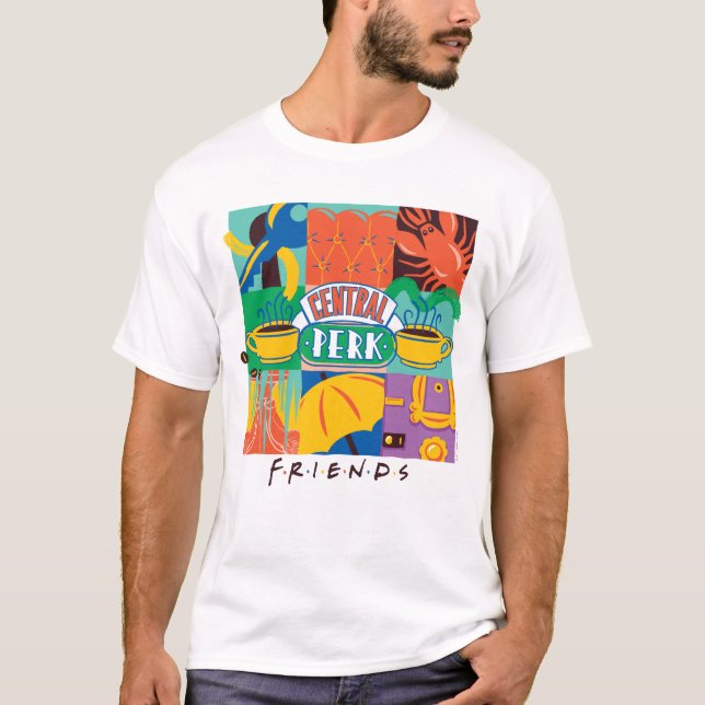 FRIENDS™ | Central Perk Vibrant Graphic T-Shirt (Front)