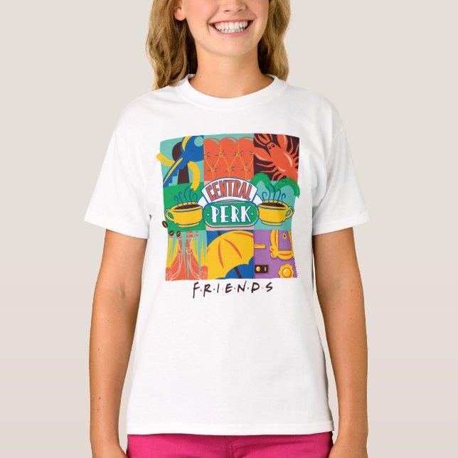 FRIENDS™ | Central Perk Vibrant Graphic T-Shirt (Front)