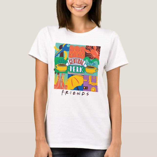 FRIENDS™ | Central Perk Vibrant Graphic T-Shirt (Front)