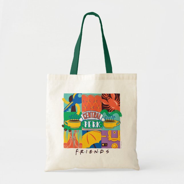 FRIENDS™ | Central Perk Vibrant Graphic Tote Bag (Front)