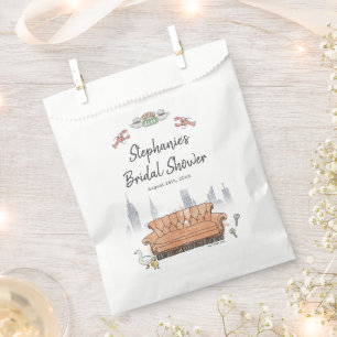 FRIENDS™ Central Perk Watercolor Bridal Shower Favour Bags