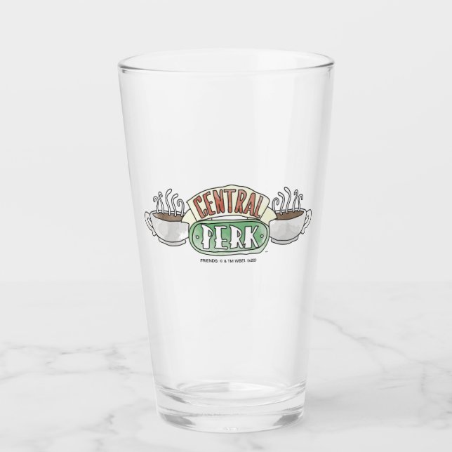 FRIENDS™ | Central Perk Watercolor Logo Glass (Front)