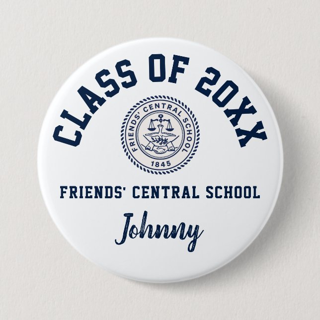 Friends' Central School Button Logo Custom (Front)