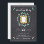 FRIENDS™ | Chalkboard Christmas Party Invitation<br><div class="desc">Set the stage for a festive celebration with the FRIENDS™ Chalkboard Christmas Party Invitation. Featuring a charming chalkboard background, the iconic FRIENDS™ logo, and holiday-themed accents, this invitation is perfect for hosting a nostalgic and fun Christmas gathering. Customisable with your party details, it’s an ideal choice for fans of the...</div>