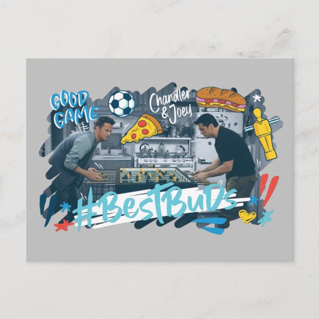 FRIENDS™ | Chandler & Joey - Best Buds Invitation Postcard (Front)