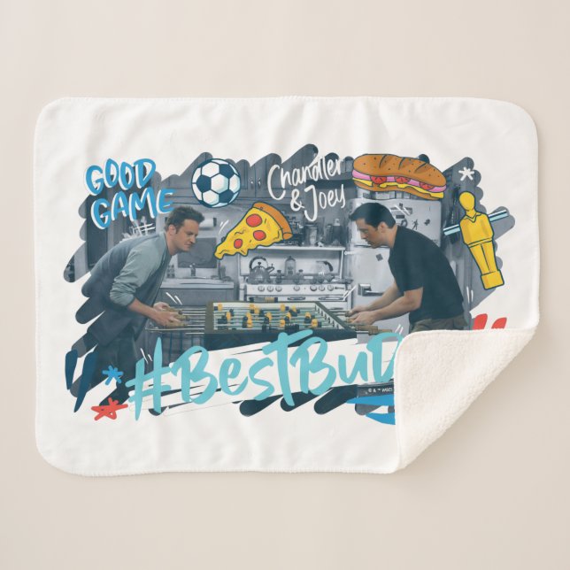 FRIENDS™ | Chandler & Joey - Best Buds Sherpa Blanket (Front (Horizontal))