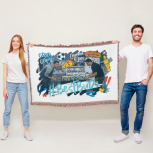 FRIENDS™ Chandler & Joey - Best Buds Throw Blanket