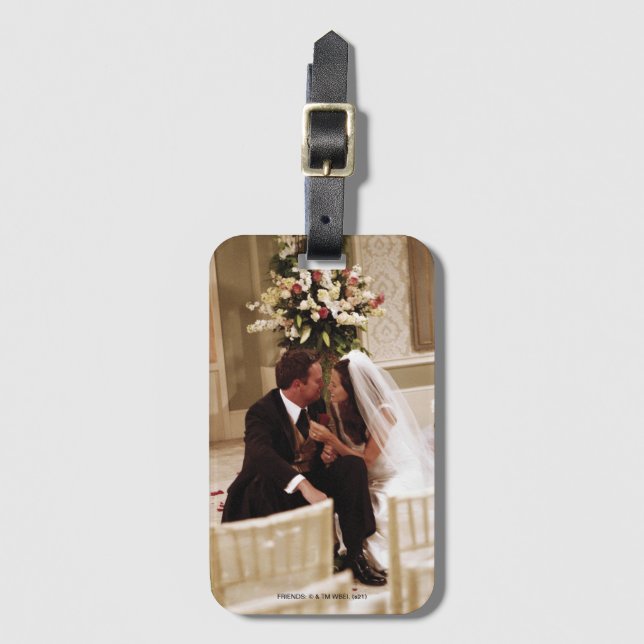 FRIENDS™ | Chandler & Monica Married Luggage Tag (Front Vertical)