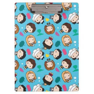 FRIENDS™ Character Chibi Pattern Clipboard