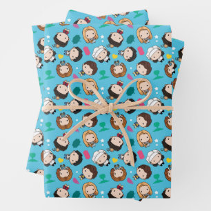 FRIENDS™   Character Chibi Pattern Wrapping Paper Sheet
