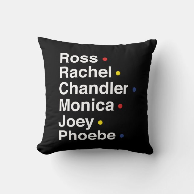 FRIENDS™ | Character Names Cushion (Front)