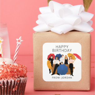 FRIENDS™ Character Silhouette Birthday Gift Tag