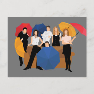 FRIENDS™ Character Silhouette Invitation Postcard