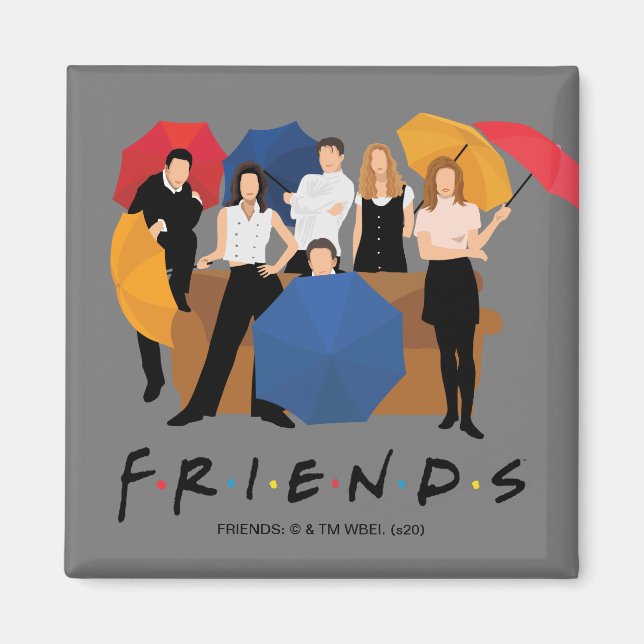 FRIENDS™ Character Silhouette Magnet (Front)