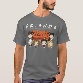 Friends Chibi Characters Central Perk Coffee Shop  T-Shirt