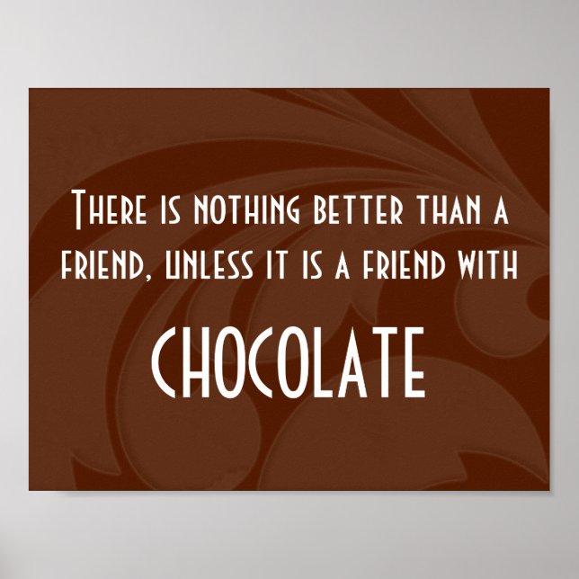 Friends & Chocolate Poster (Front)