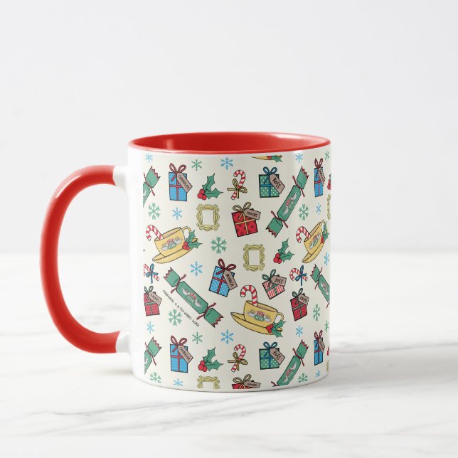 FRIENDS™ | Christmas Icon Pattern Mug (Left)