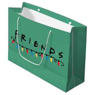 FRIENDS™   Christmas Lights Logo Large Gift Bag
