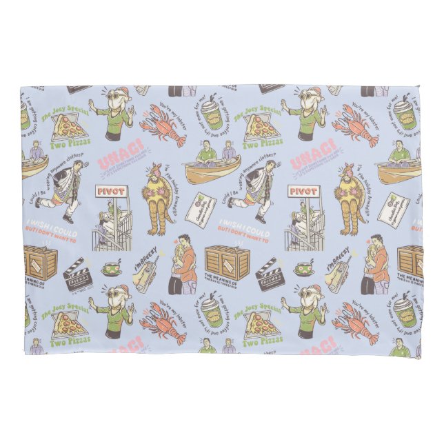 FRIENDS™ Colorful Cartoon Pattern Pillowcase (Front)