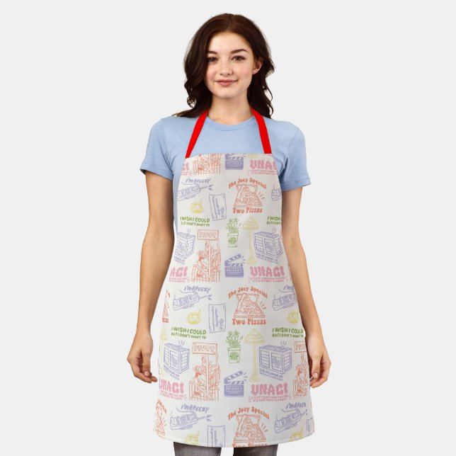 FRIENDS™ Colorful Quotes Pattern Apron (Worn)