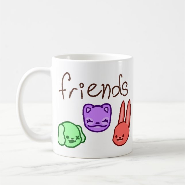 Friends Colourful Animal Mug REVISED (Left)