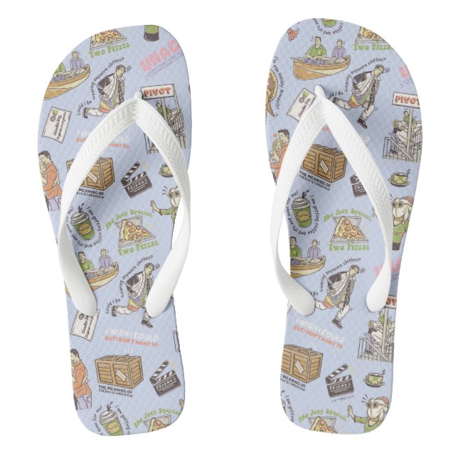 FRIENDS™ Colourful Cartoon Pattern Jandals (Footbed)