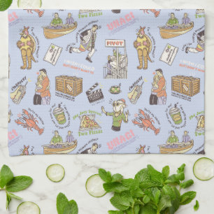 FRIENDS™ Colourful Cartoon Pattern Tea Towel